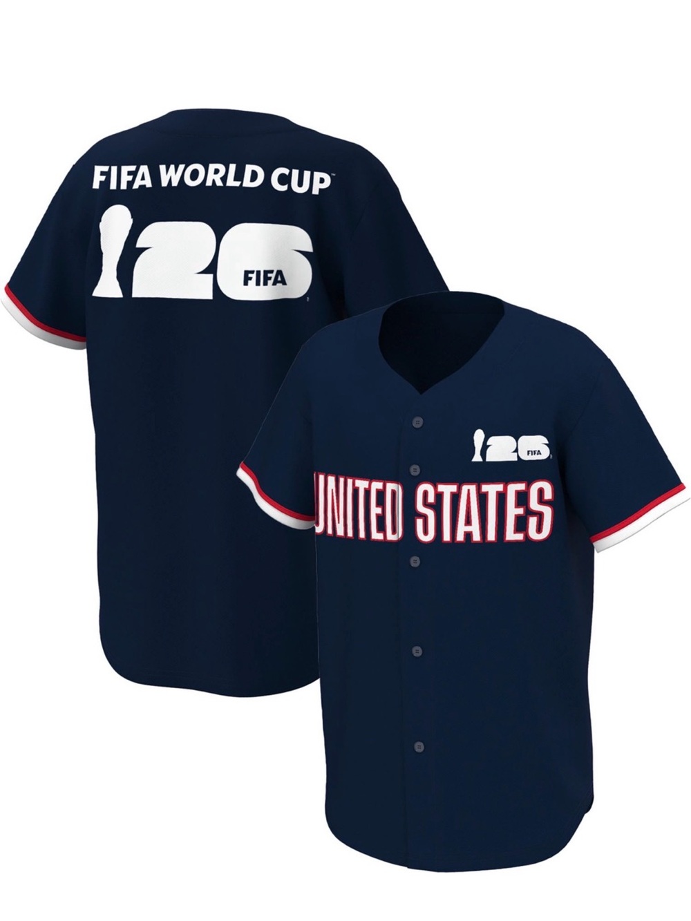 FIFA 2026 World Cup United States Baseball Jersey Men’s XL NWT